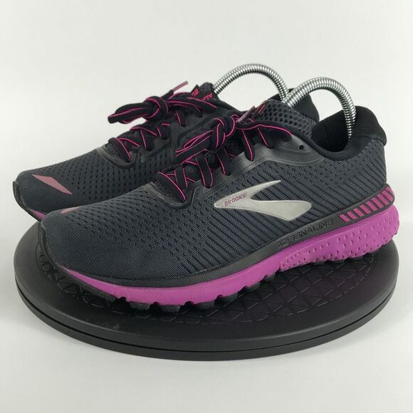 Brooks Adrenaline GTS 20 Black/Pink Running Shoes 1202961B062 Women’s Size 8.5 - Picture 1 of 12